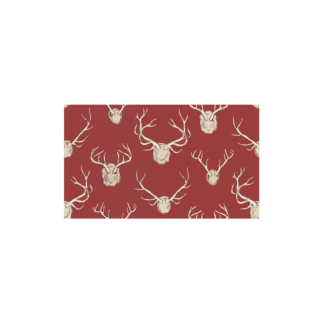 Antlers fabric in red color - pattern 2009143.19.0 - by Lee Jofa in the Eric Cohler Lodge collection