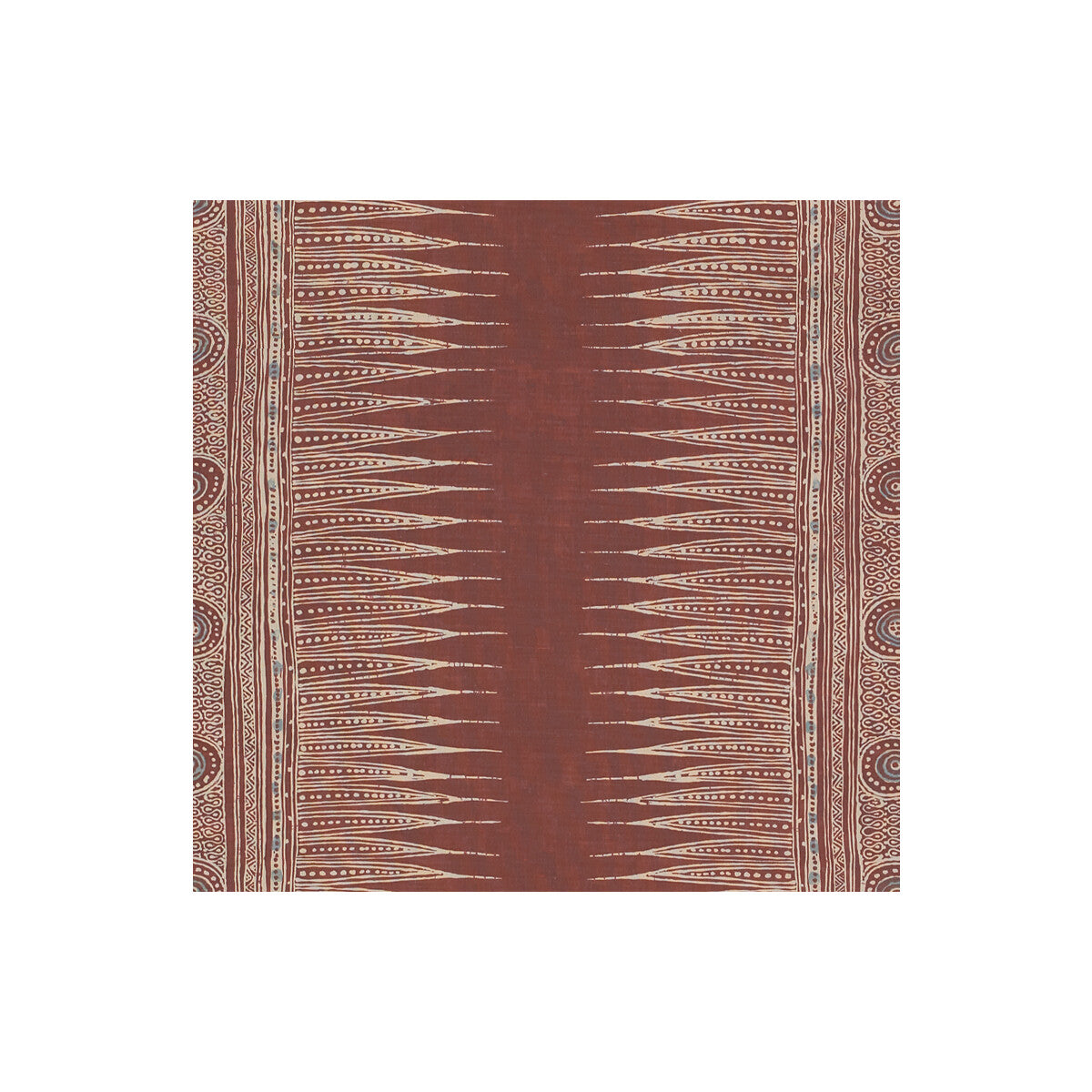 Indian Zag fabric in paprika color - pattern 2010136.9.0 - by Lee Jofa in the Suzanne Rheinstein *Hollyhock II collection