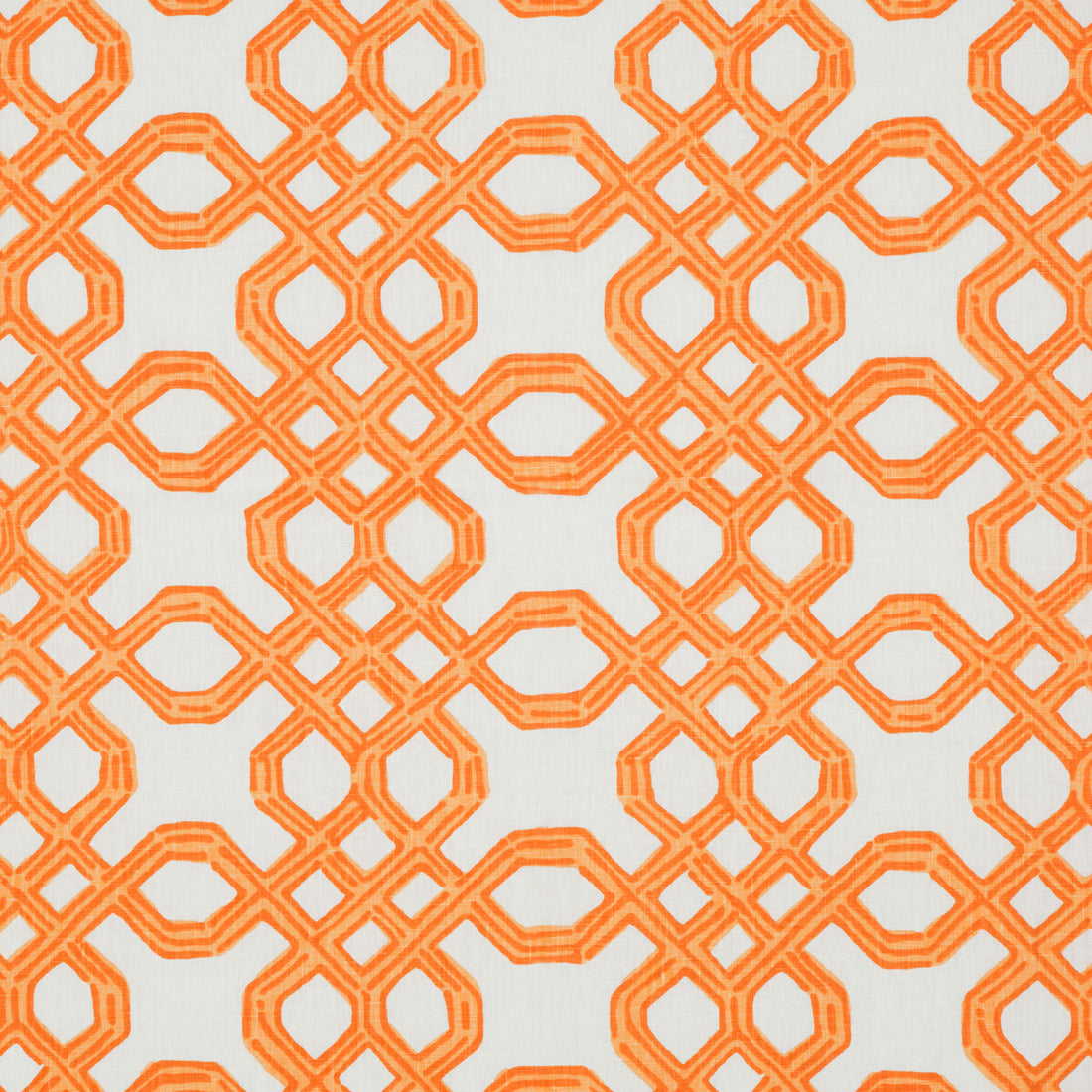 Well Connected fabric in clementine color - pattern 2011101.12.0 - by Lee Jofa in the Lilly Pulitzer II collection