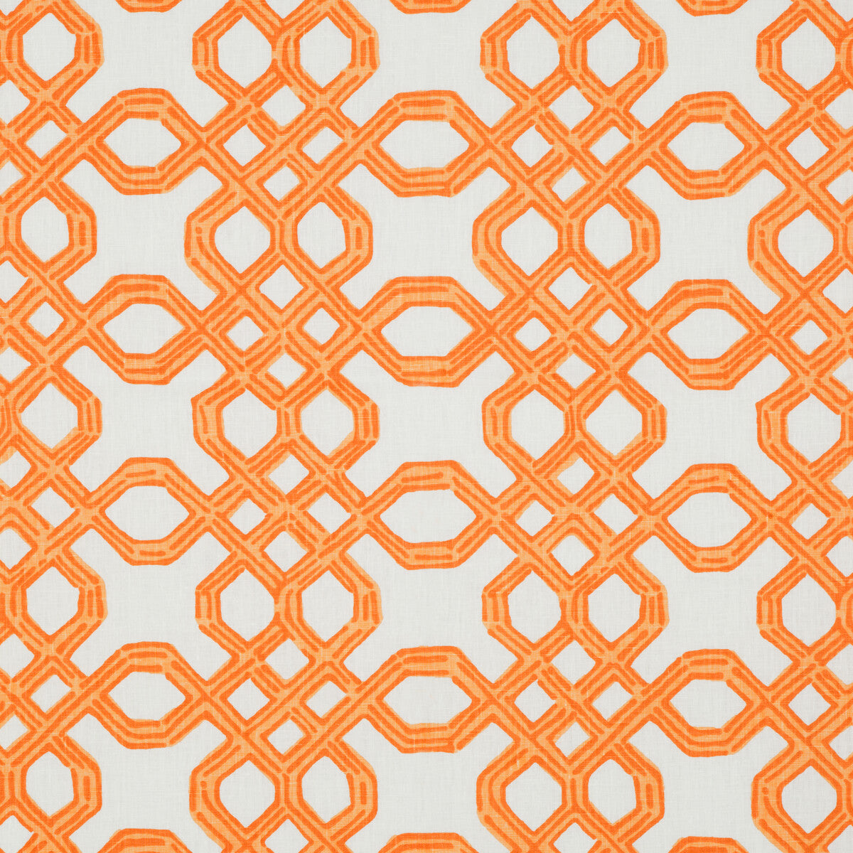 Well Connected fabric in clementine color - pattern 2011101.12.0 - by Lee Jofa in the Lilly Pulitzer II collection