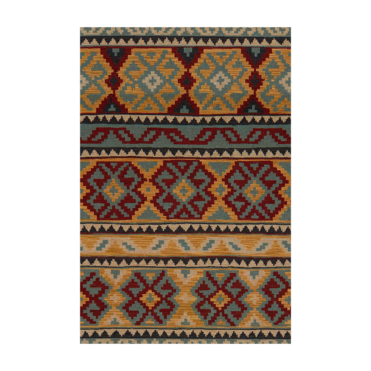 Kekoua fabric in capri/ochre color - pattern 2012112.154.0 - by Lee Jofa in the The Malika collection