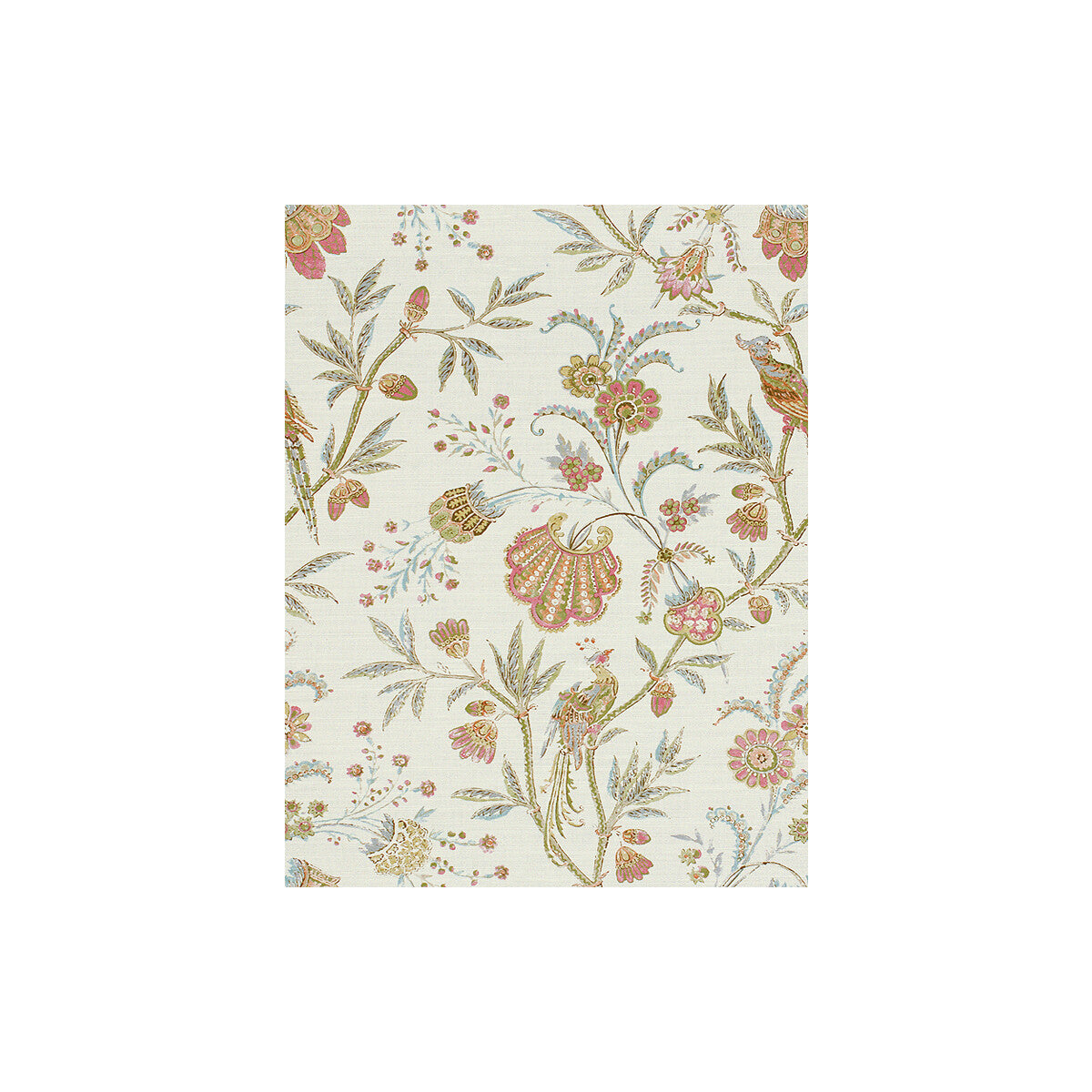 Seafield fabric in pink/aqua color - pattern 2013124.715.0 - by Lee Jofa in the Aerin collection