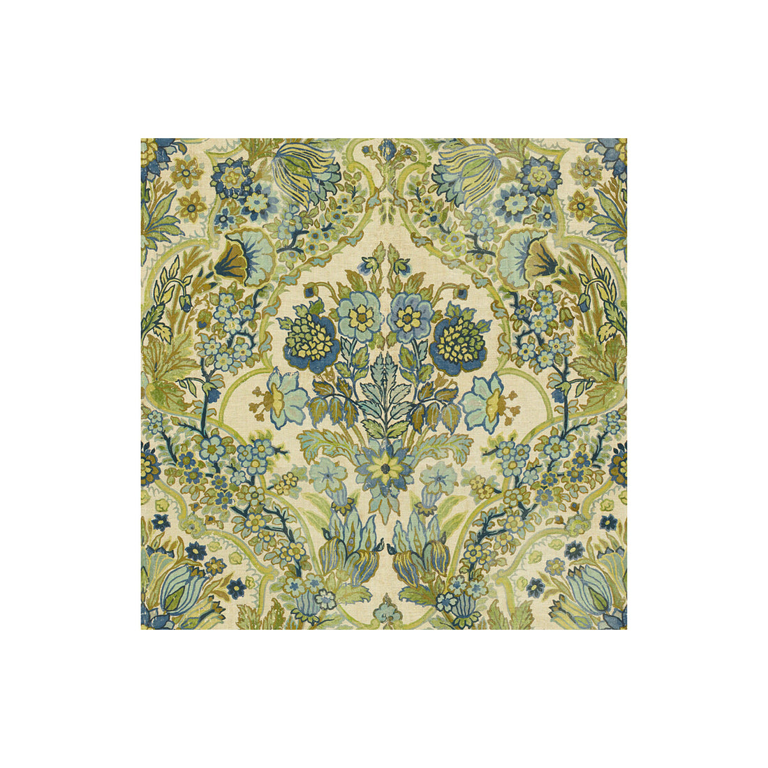 Tetbury fabric in blue/green color - pattern 2013134.513.0 - by Lee Jofa in the Royal Oak Anniversary collection