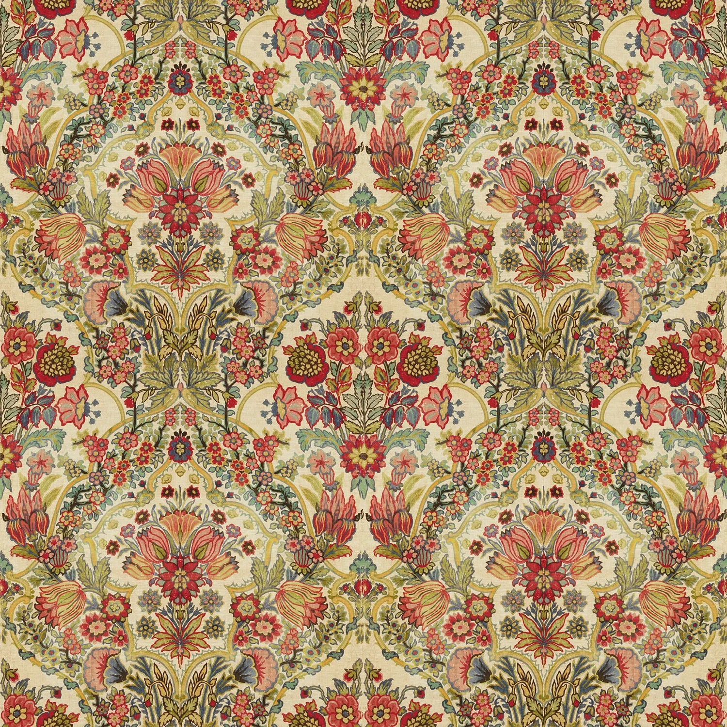 Tetbury fabric in multi color - pattern 2013134.735.0 - by Lee Jofa in the Royal Oak Anniversary collection