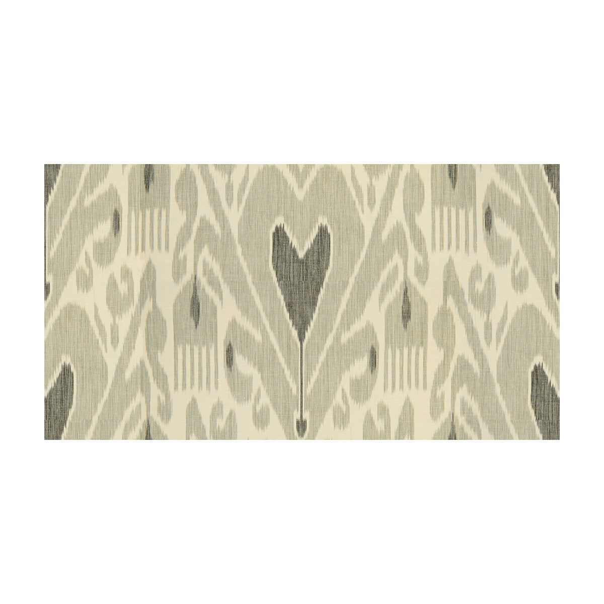 Khalat Ikat fabric in ebony/pewter color - pattern 2013138.811.0 - by Lee Jofa in the Ithaka collection