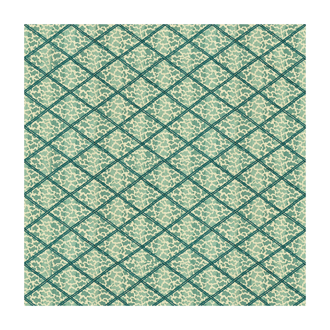Jag Trellis fabric in turquoise color - pattern 2015131.13.0 - by Lee Jofa in the Parish-Hadley collection