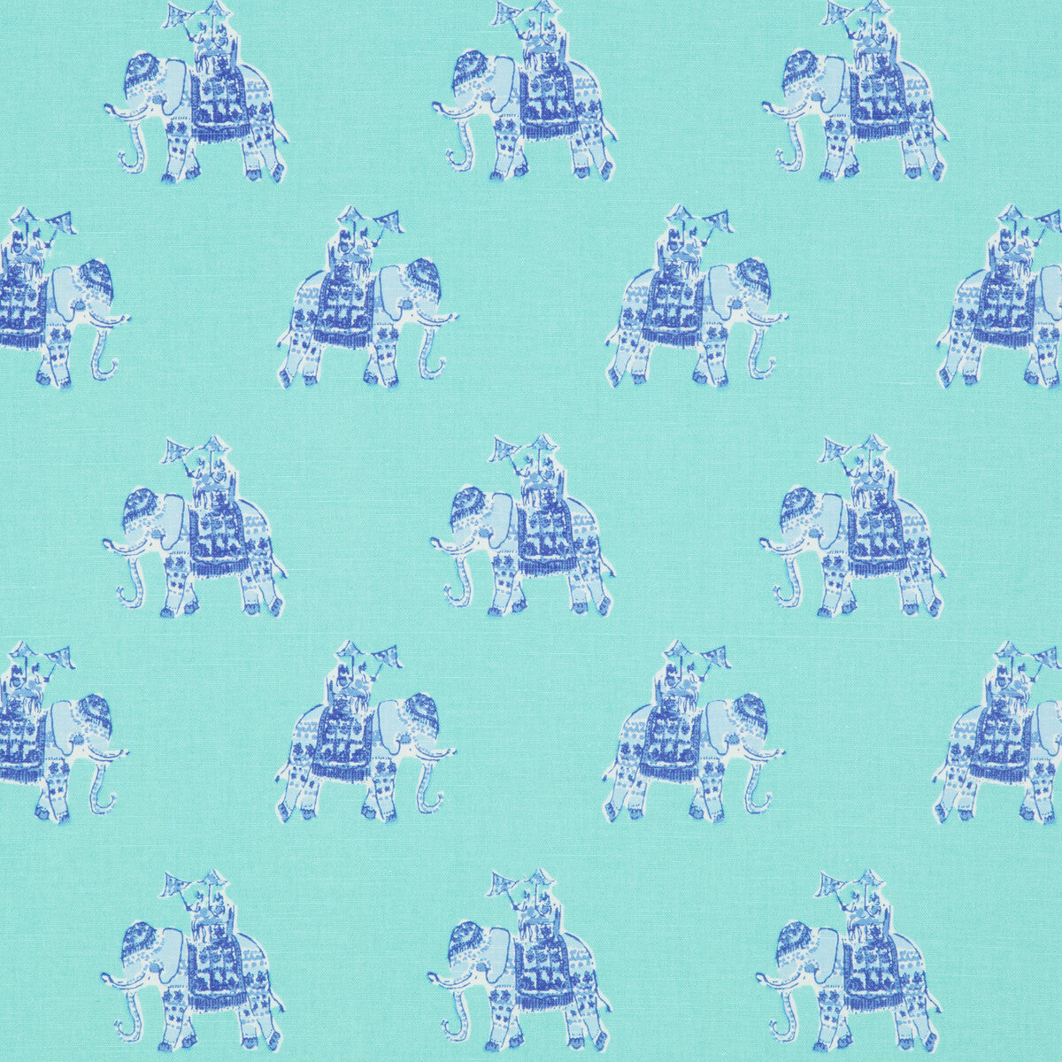 Bazaar fabric in shorely blue color - pattern 2016114.135.0 - by Lee Jofa in the Lilly Pulitzer II collection