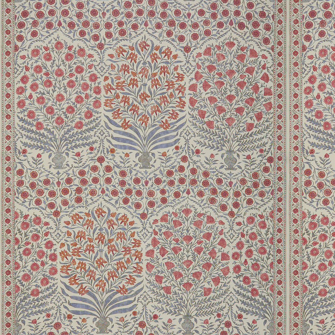 Sameera fabric in red/blue color - pattern 2017108.519.0 - by Lee Jofa in the Oscar De La Renta III collection