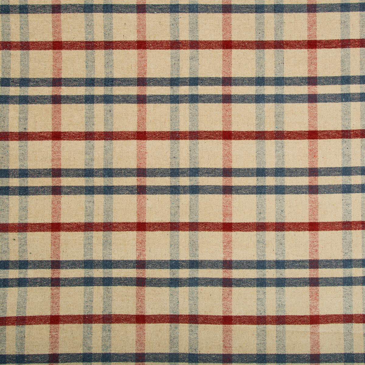 Fannin Plaid fabric in ruby/navy color - pattern 2017125.519.0 - by Lee Jofa in the Lodge II Weaves And Embroideries collection