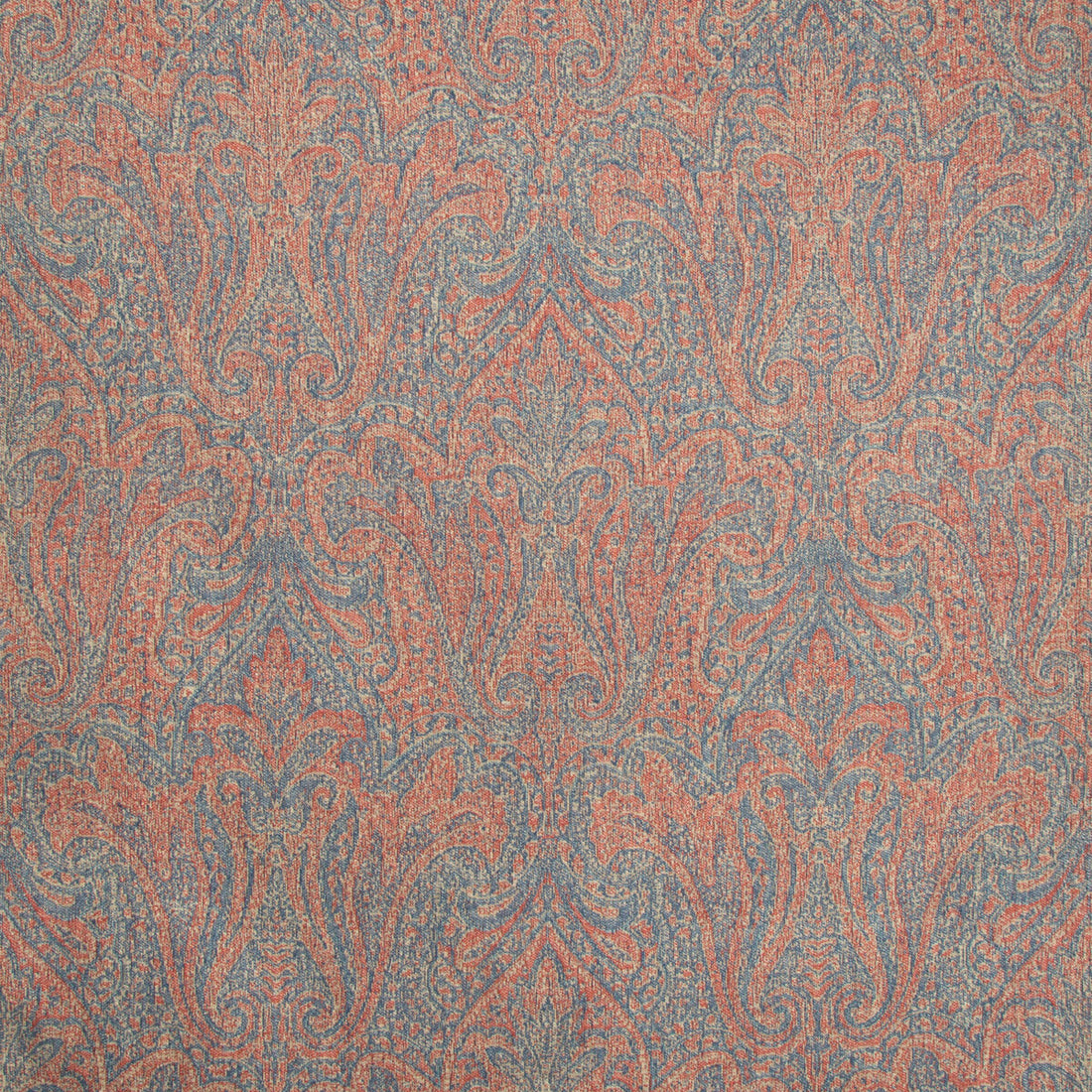 Toccoa Paisley fabric in ruby/blue color - pattern 2017126.519.0 - by Lee Jofa in the Lodge II Weaves And Embroideries collection