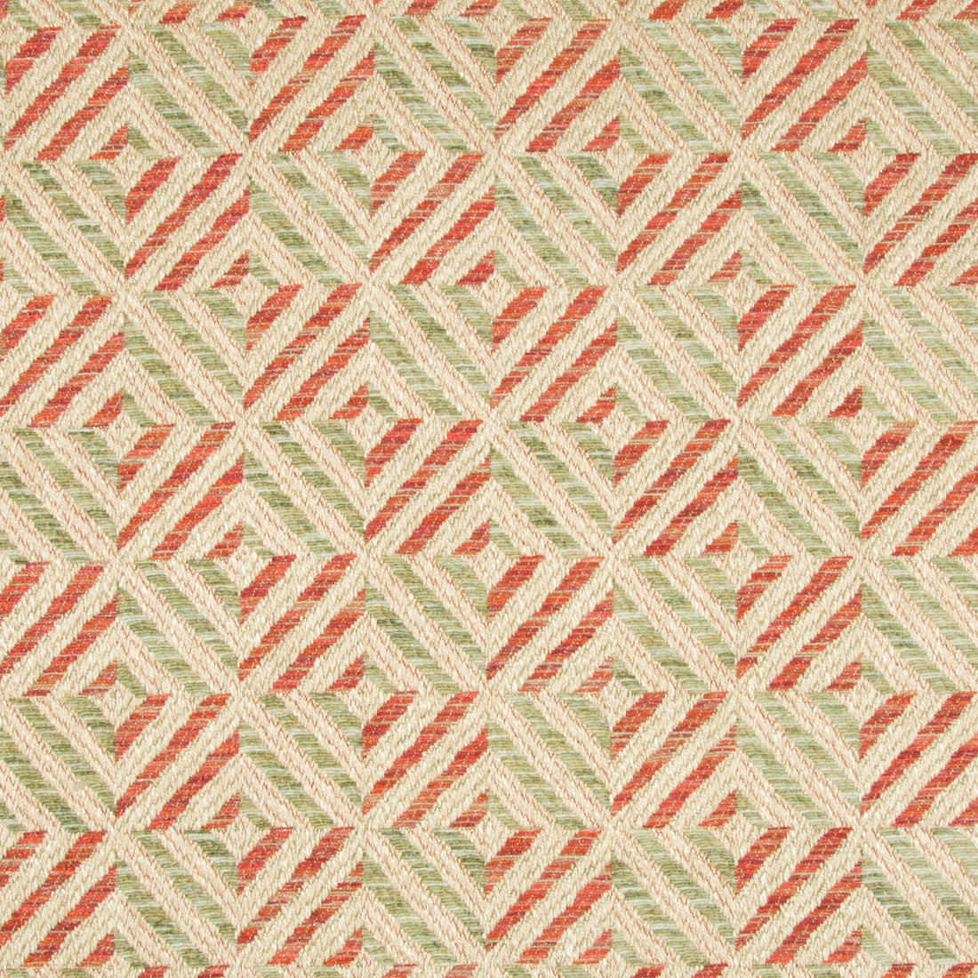 Verbier Diamond fabric in jade/red color - pattern 2017130.923.0 - by Lee Jofa in the Lodge II Weaves And Embroideries collection