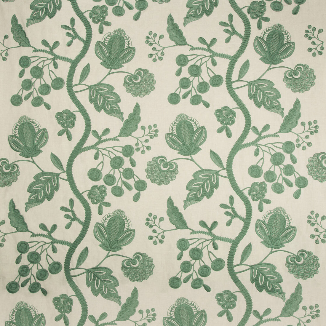 Alladale Emb fabric in jade color - pattern 2017131.23.0 - by Lee Jofa in the Lodge II Weaves And Embroideries collection