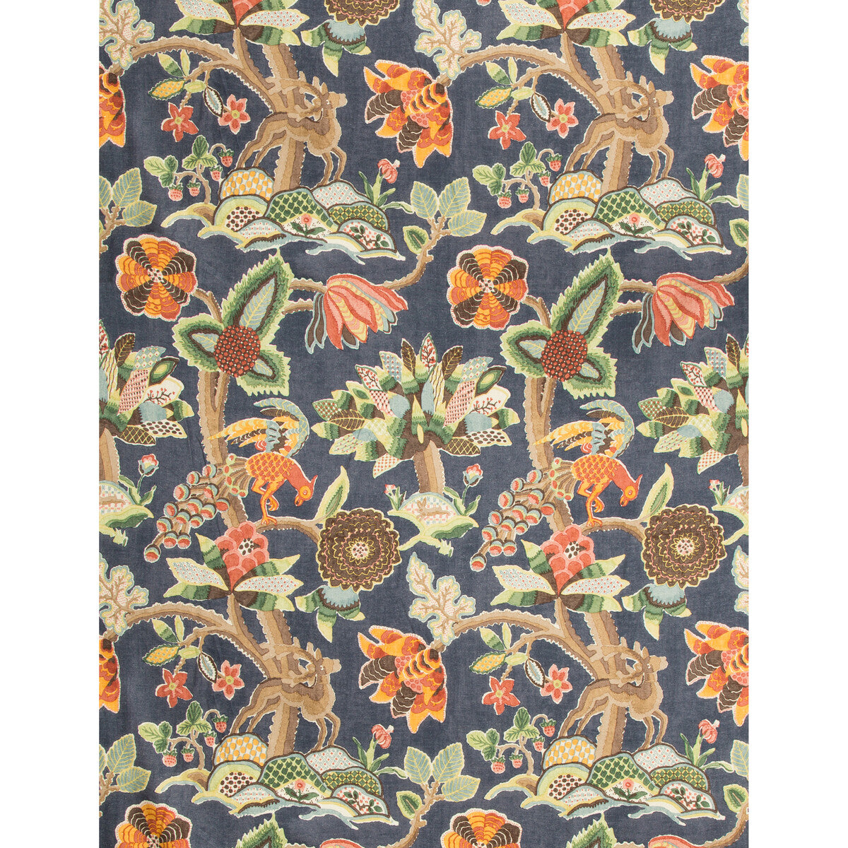 Leyland Print fabric in blue/multi color - pattern 2017133.5.0 - by Lee Jofa in the Lodge II Prints collection