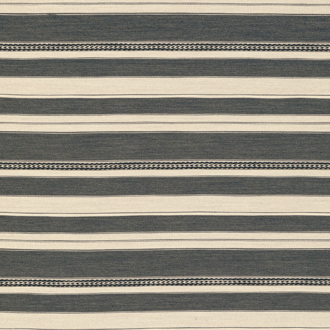 Entoto Stripe fabric in grey/ebony color - pattern 2017143.118.0 - by Lee Jofa in the Merkato collection