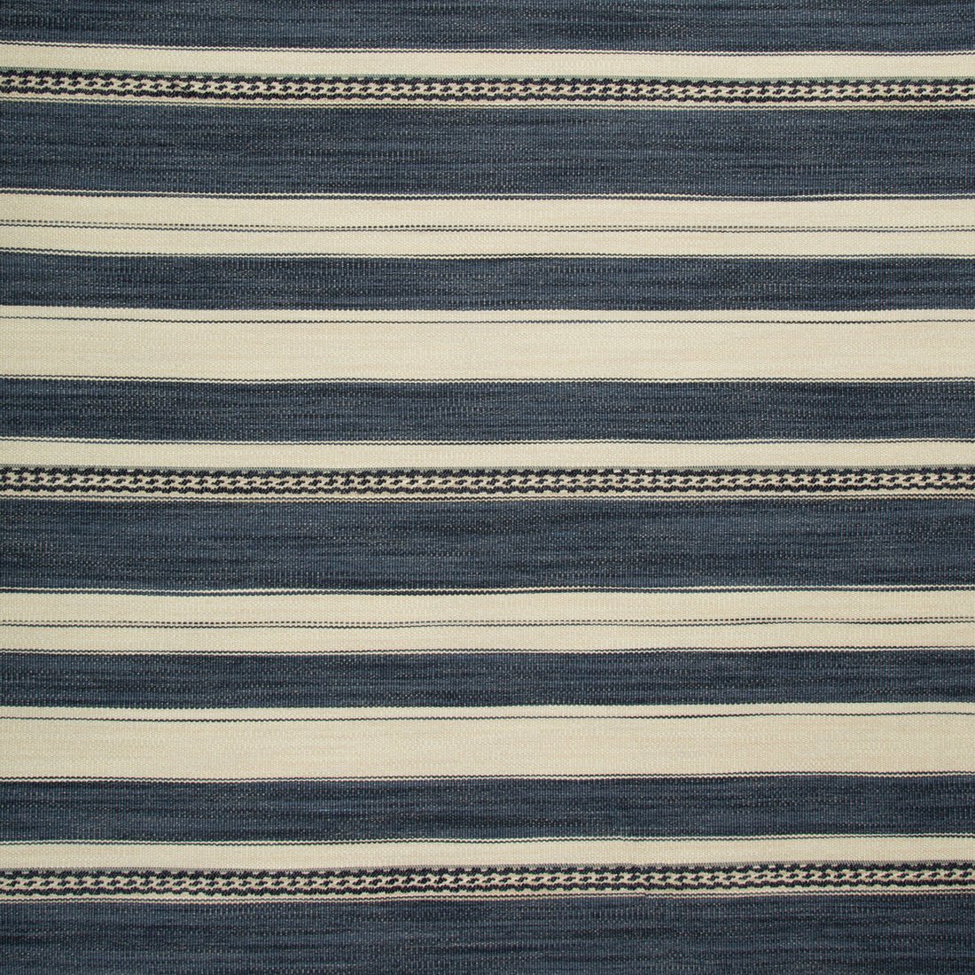 Entoto Stripe fabric in blue/indigo color - pattern 2017143.550.0 - by Lee Jofa in the Merkato collection