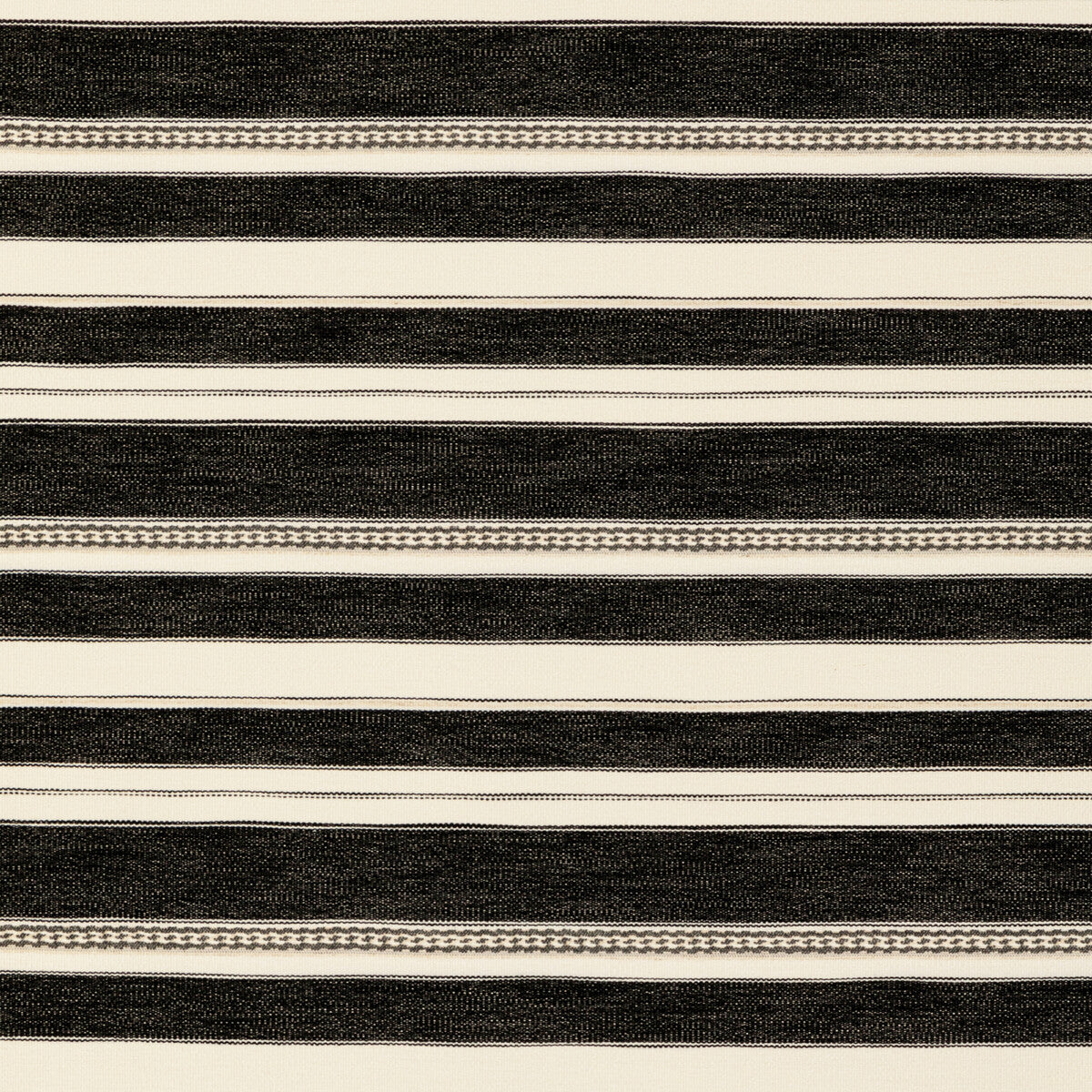 Entoto Stripe fabric in ivory/black color - pattern 2017143.811.0 - by Lee Jofa in the Breckenridge collection