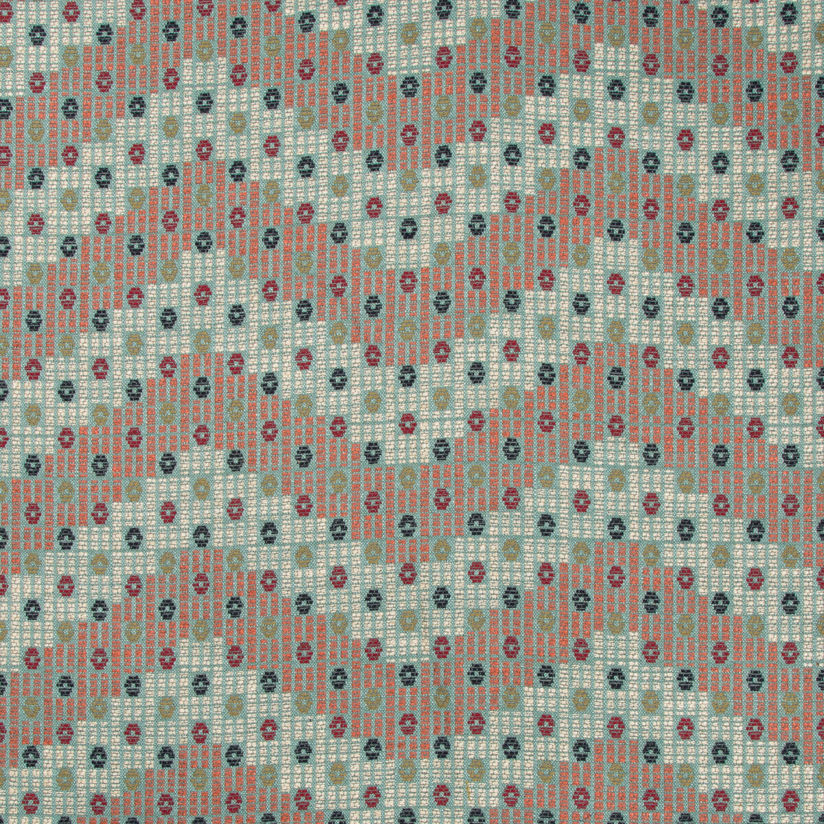 Addis Ababa fabric in aqua/multi color - pattern 2017145.539.0 - by Lee Jofa in the Merkato collection