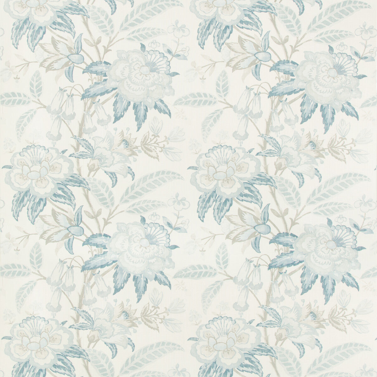 Davenport Print fabric in frost blue color - pattern 2017164.115.0 - by Lee Jofa in the Westport collection