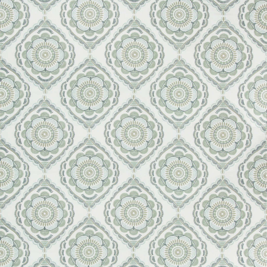 Monterey Emb fabric in sea mist color - pattern 2017170.123.0 - by Lee Jofa in the Westport collection