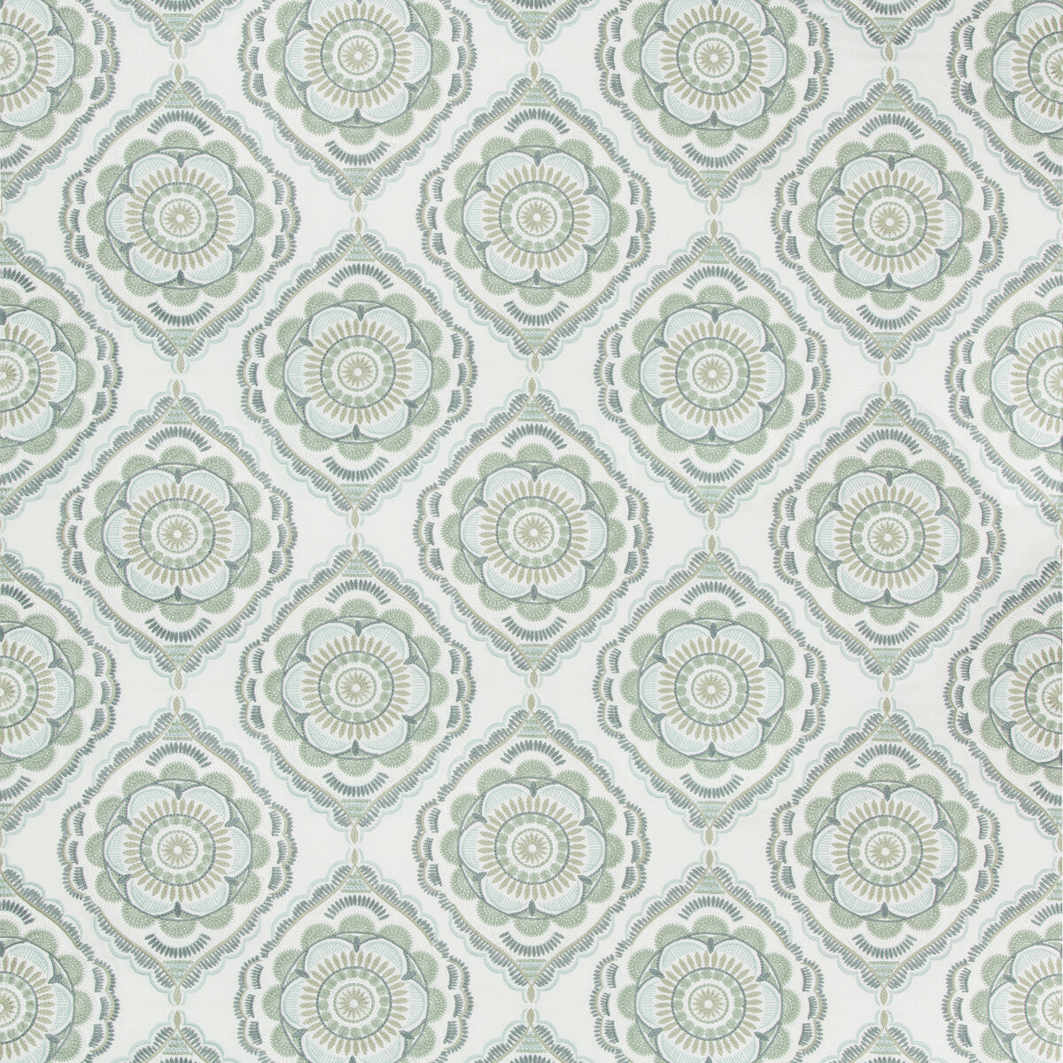 Monterey Emb fabric in sea mist color - pattern 2017170.123.0 - by Lee Jofa in the Westport collection