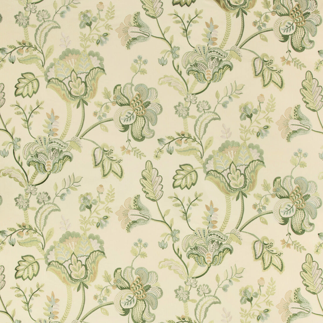 Bradford Emb fabric in greenery color - pattern 2017174.233.0 - by Lee Jofa in the Westport collection