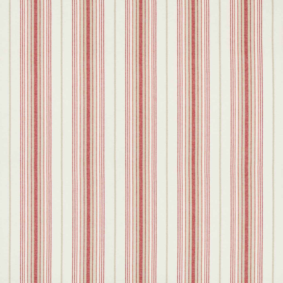 Cassis Stripe fabric in red color - pattern 2018147.119.0 - by Lee Jofa in the Suzanne Kasler The Riviera collection