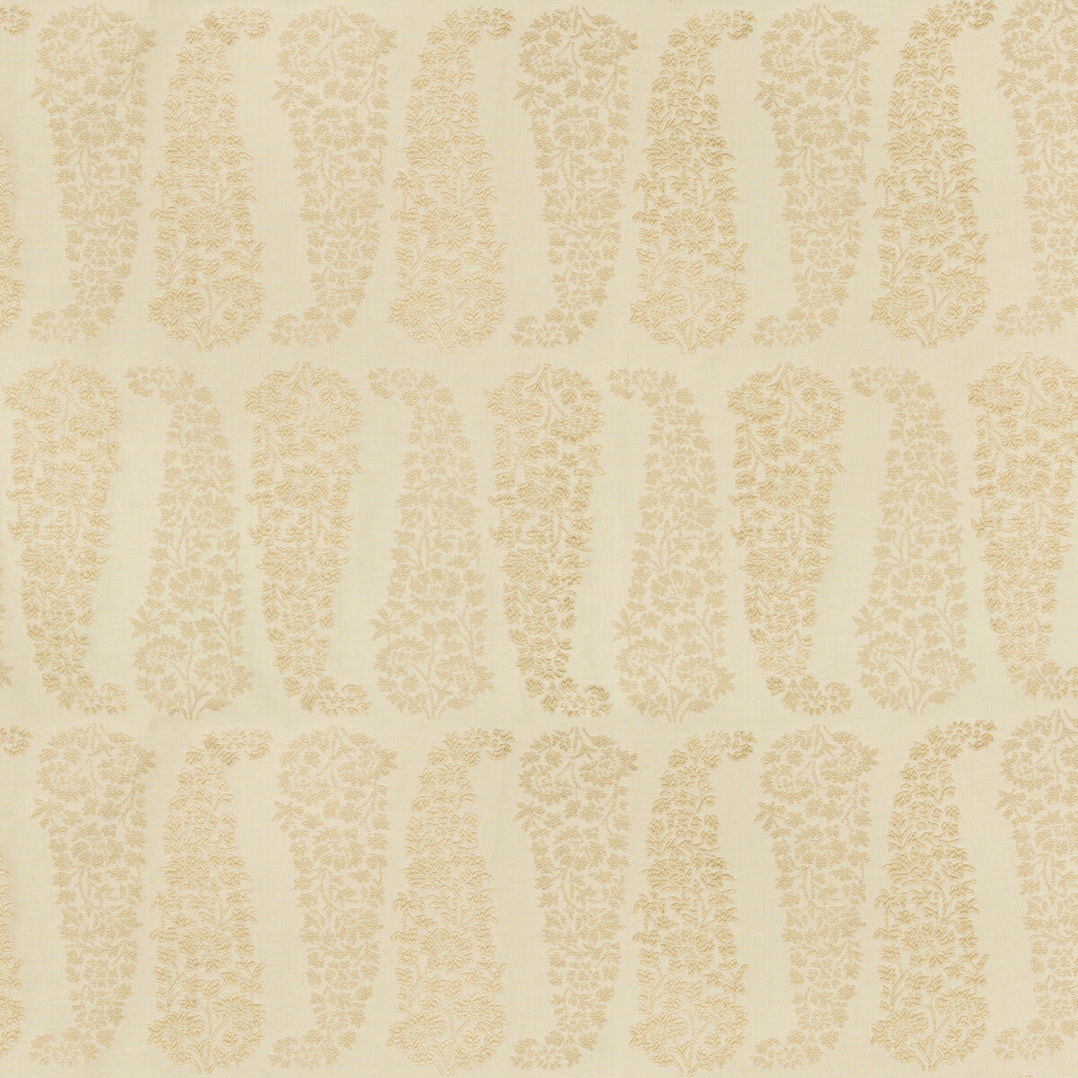 Lanare Paisley fabric in pearl/beige color - pattern 2018149.16.0 - by Lee Jofa in the Suzanne Rheinstein III collection