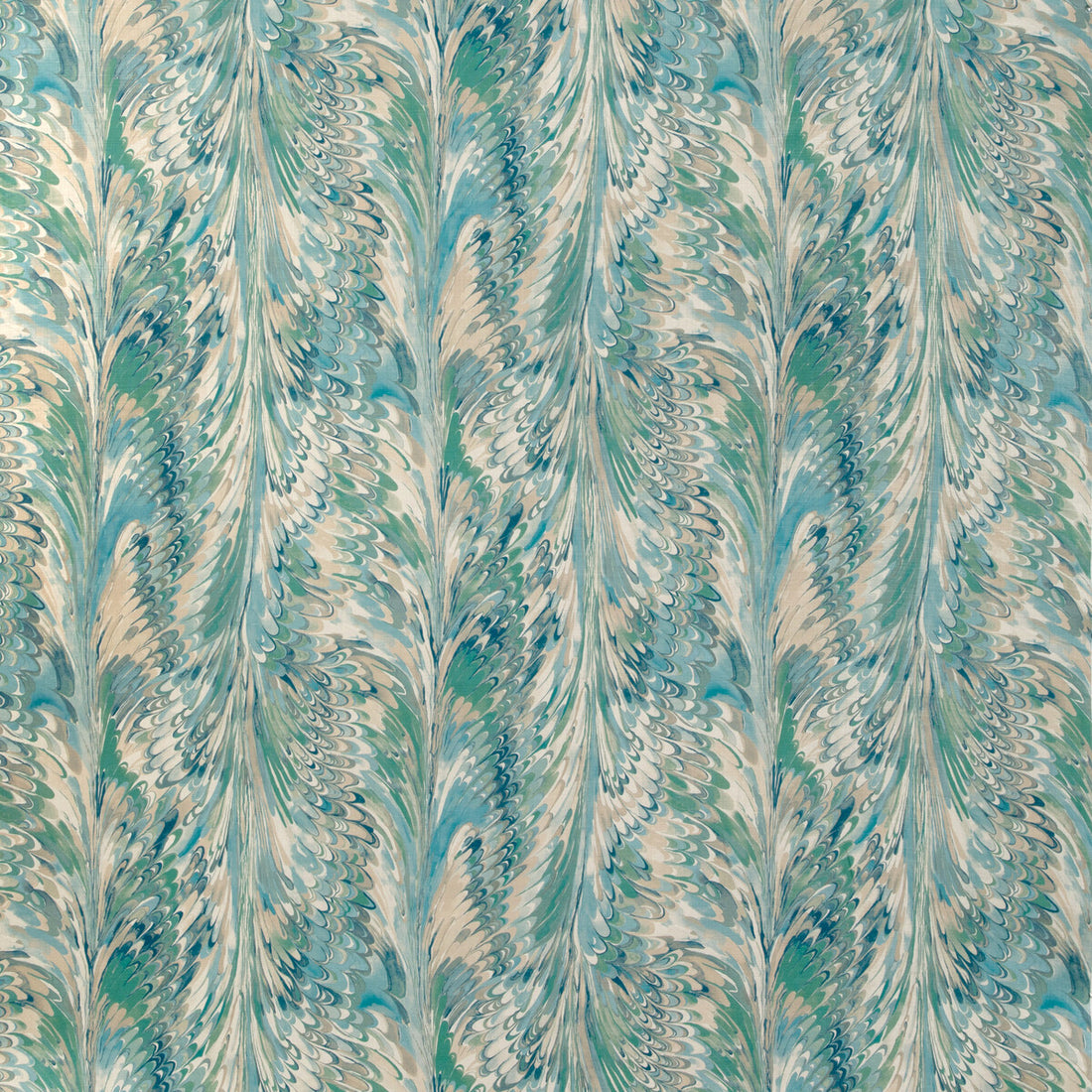 Taplow Print fabric in marine/sand color - pattern 2019114.516.0 - by Lee Jofa in the Garden Walk collection
