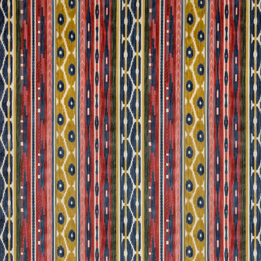 Desning Velvet fabric in red/blue color - pattern 2019117.195.0 - by Lee Jofa in the Harlington Velvets collection