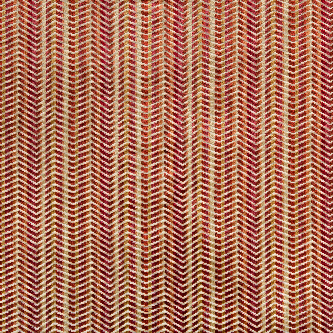 Alton Velvet fabric in flame color - pattern 2019124.194.0 - by Lee Jofa in the Harlington Velvets collection