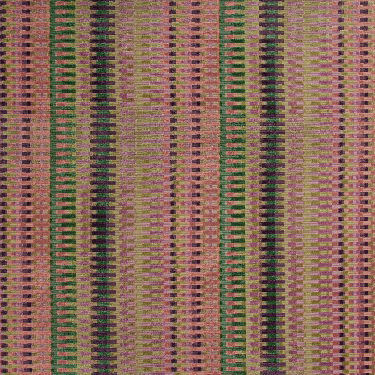 Picket fabric in multi/plum color - pattern 2019153.103.0 - by Lee Jofa in the Carrier And Company collection