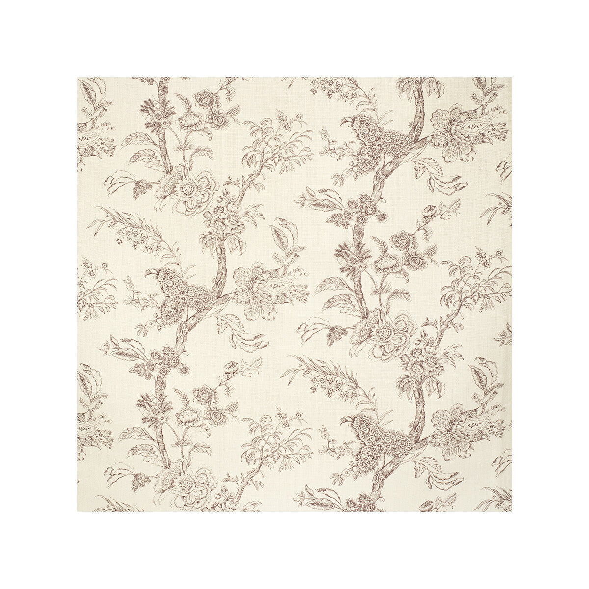 Beijing Blossom fabric in damson color - pattern 2020118.1010.0 - by Lee Jofa in the Paolo Moschino Fabrics collection