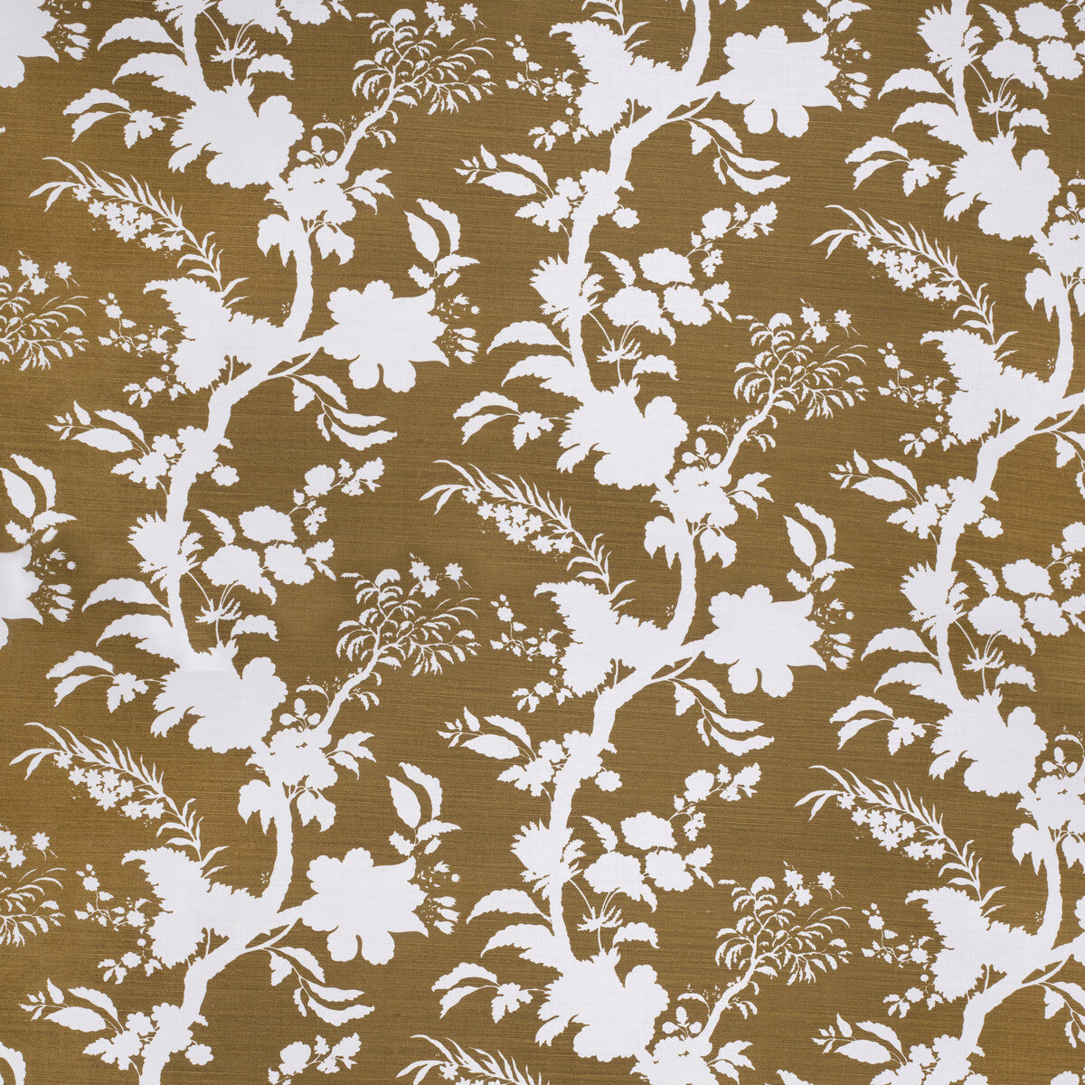 Beijing Blossom fabric in olive color - pattern 2020119.340.0 - by Lee Jofa in the Paolo Moschino Fabrics collection
