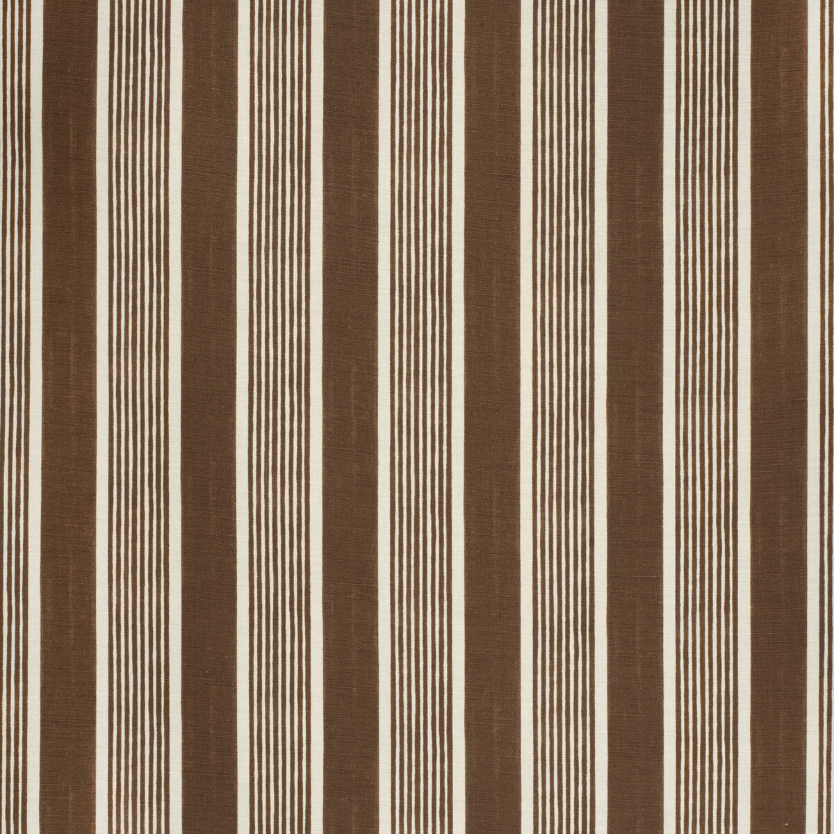 Elba Stripe fabric in brown color - pattern 2020131.661.0 - by Lee Jofa in the Paolo Moschino Fabrics collection