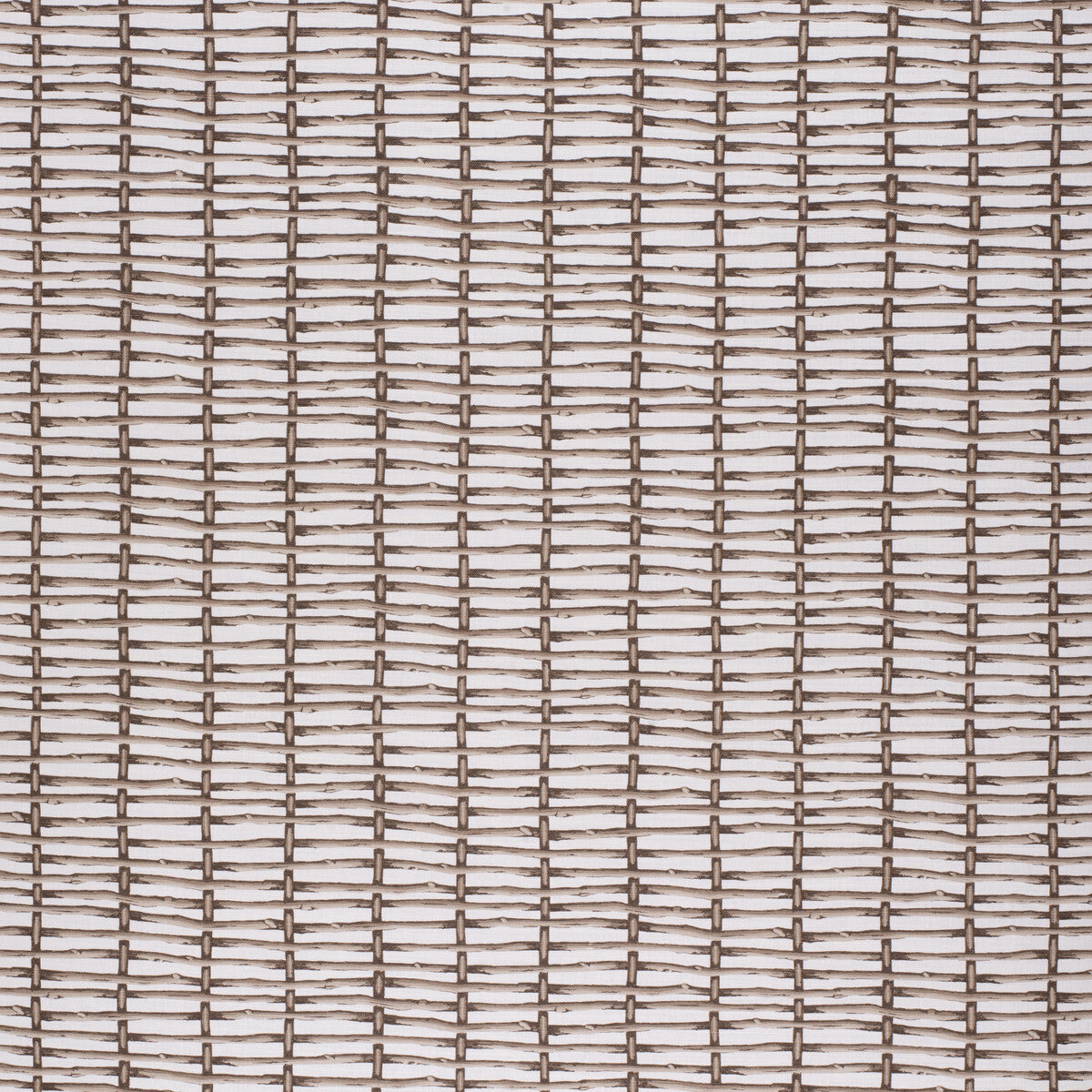 Twig Fence fabric in brown/white color - pattern 2020167.1016.0 - by Lee Jofa in the Paolo Moschino Fabrics collection