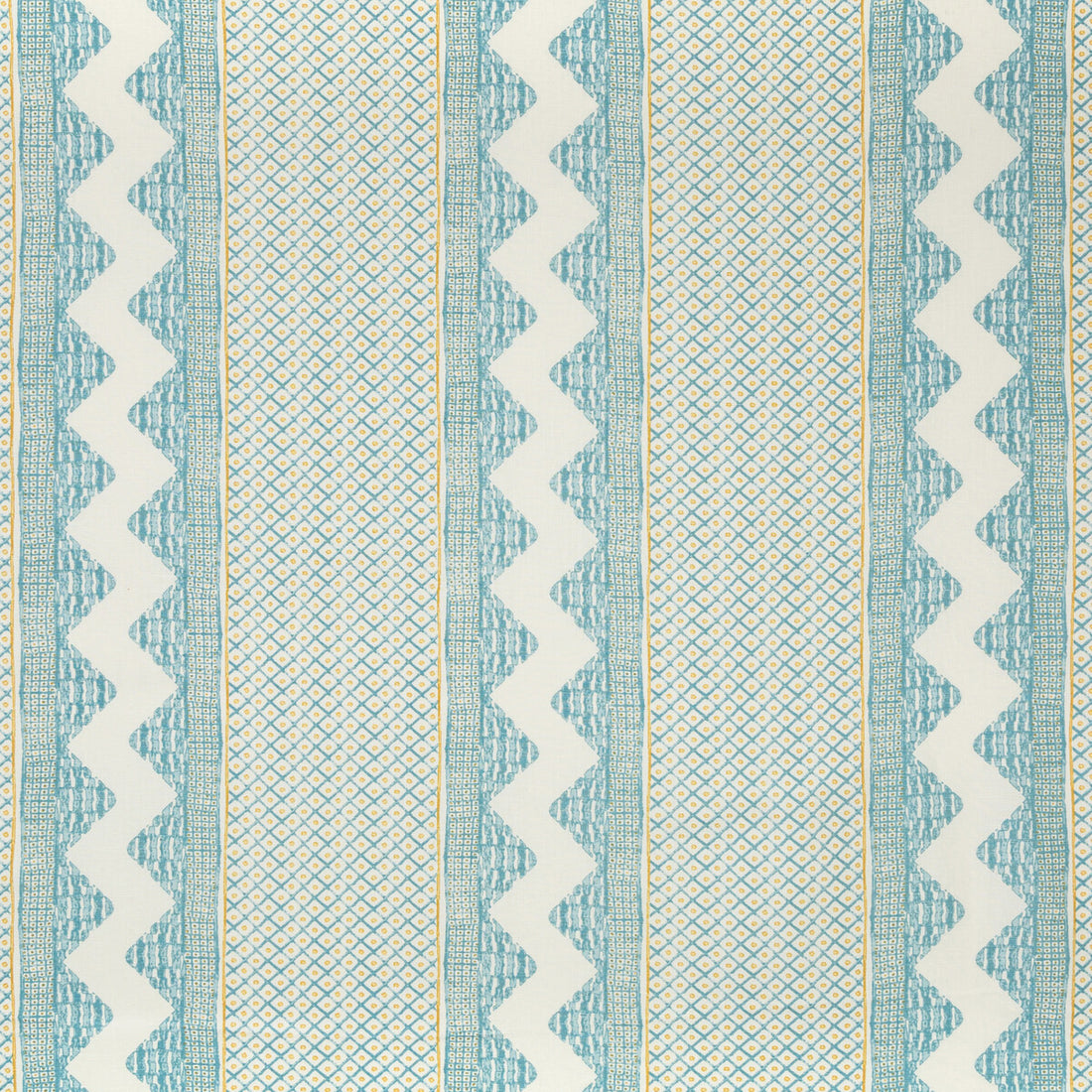 Whitaker Print fabric in ocean/gold color - pattern 2020188.134.0 - by Lee Jofa in the Avondale collection
