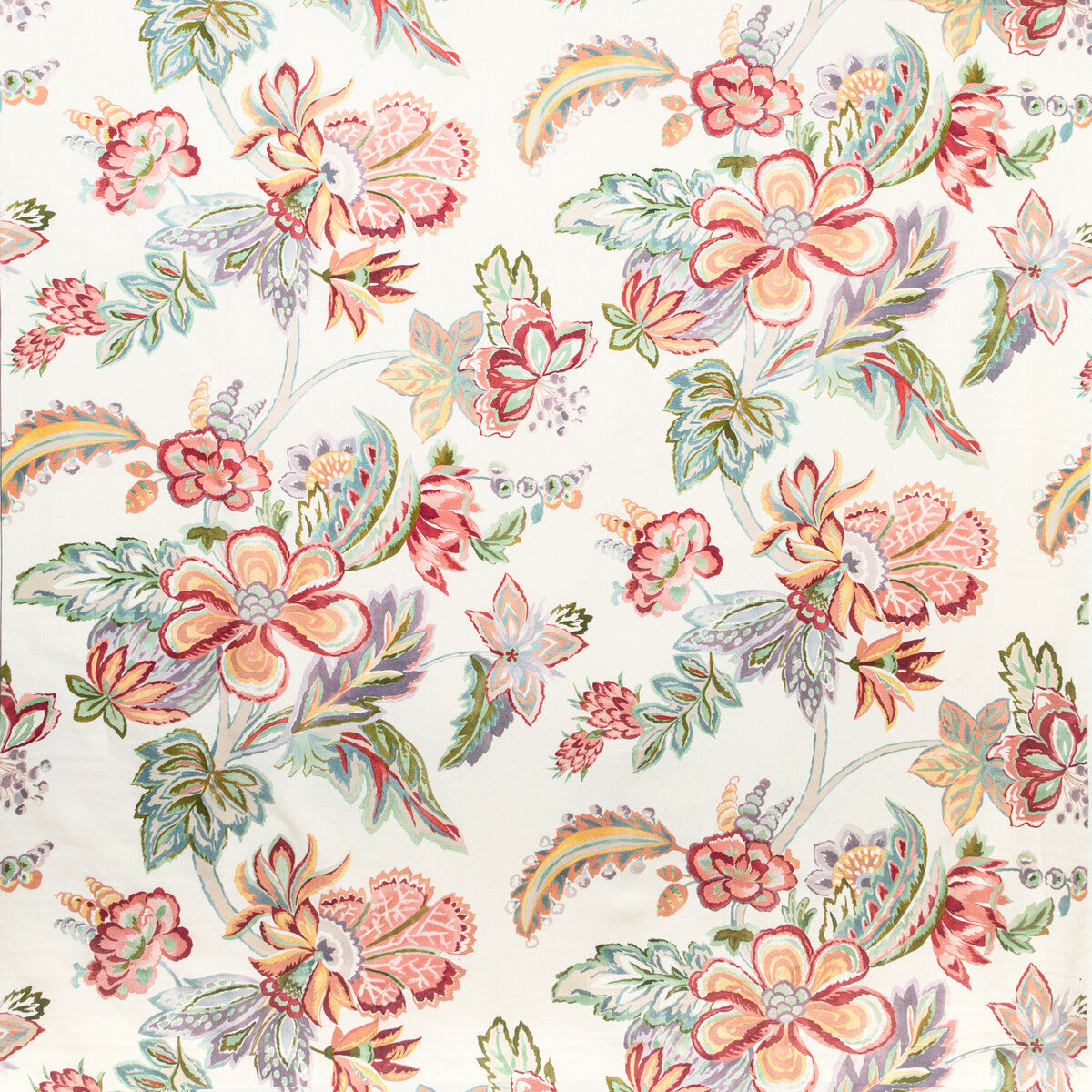 Augustine Print fabric in multi color - pattern 2020191.973.0 - by Lee Jofa in the Avondale collection