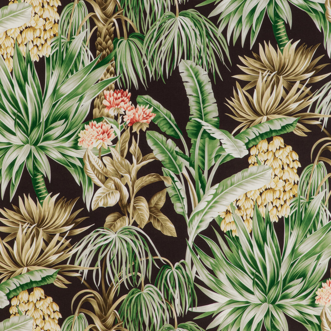Caluya Print fabric in espresso color - pattern 2020196.6374.0 - by Lee Jofa in the Mindoro collection