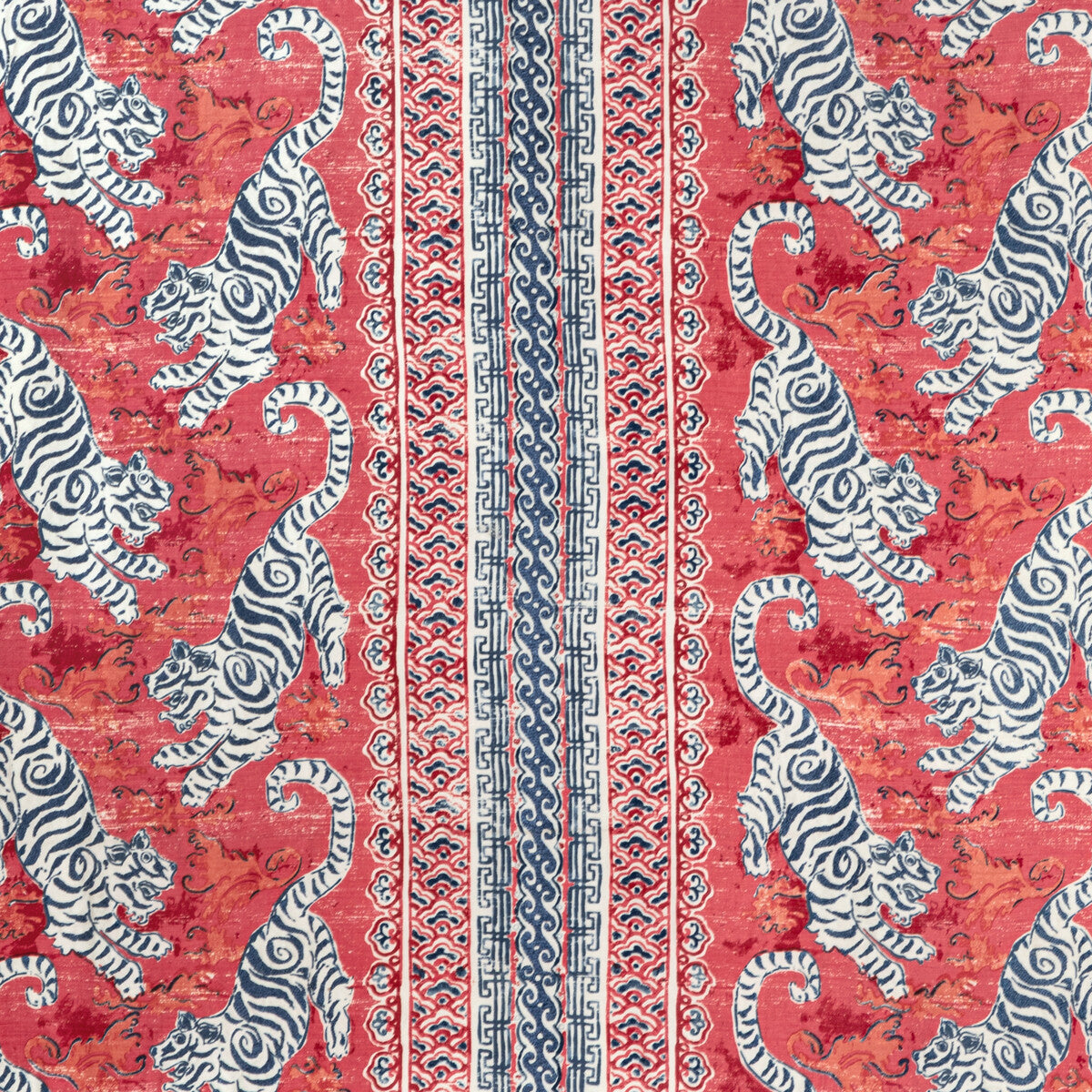 Bongol Print fabric in poppy color - pattern 2020197.195.0 - by Lee Jofa in the Mindoro collection