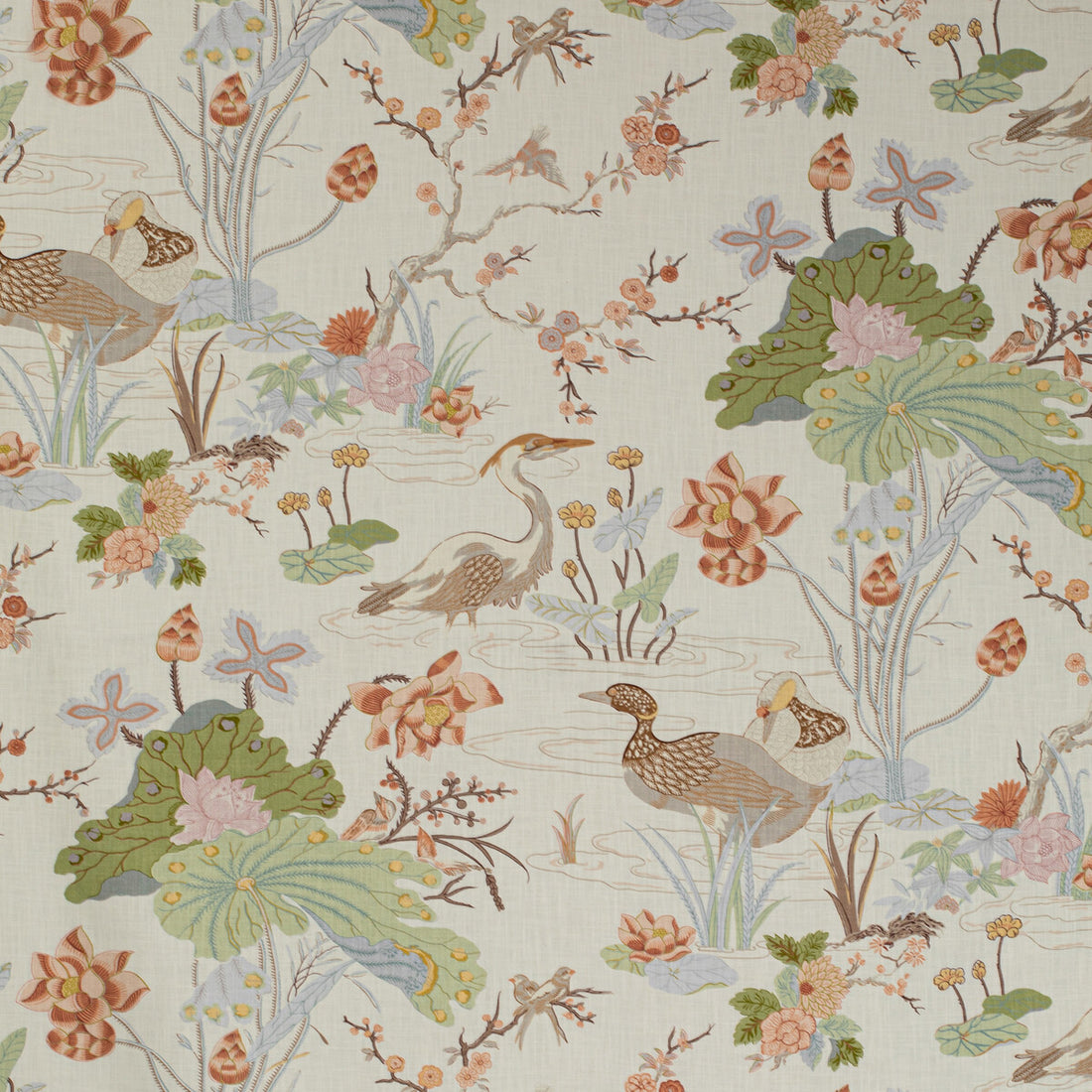Luzon Print fabric in apricot color - pattern 2020198.223.0 - by Lee Jofa in the Mindoro collection