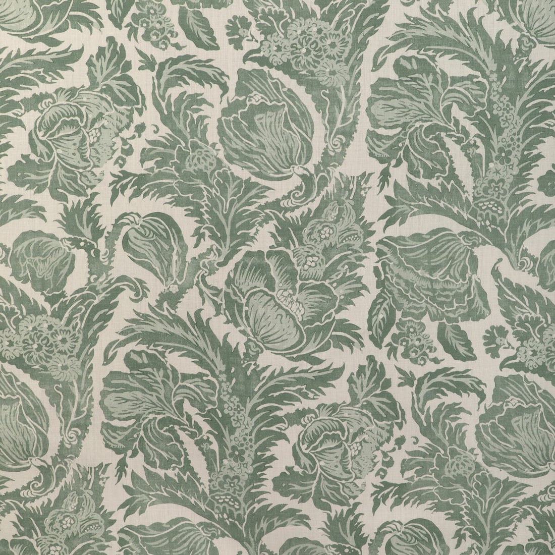 Marion Print fabric in sage color - pattern 2020205.30.0 - by Lee Jofa in the Clare Prints collection
