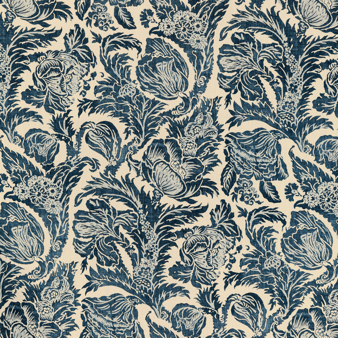 Marion Print fabric in indigo color - pattern 2020205.50.0 - by Lee Jofa in the Breckenridge collection
