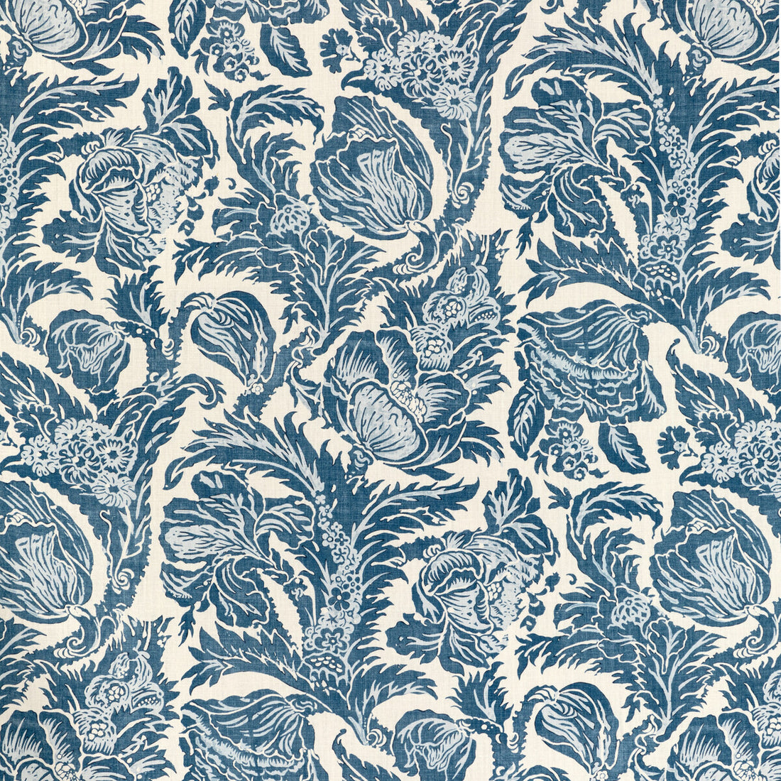 Marion Print fabric in denim color - pattern 2020205.515.0 - by Lee Jofa in the Breckenridge collection