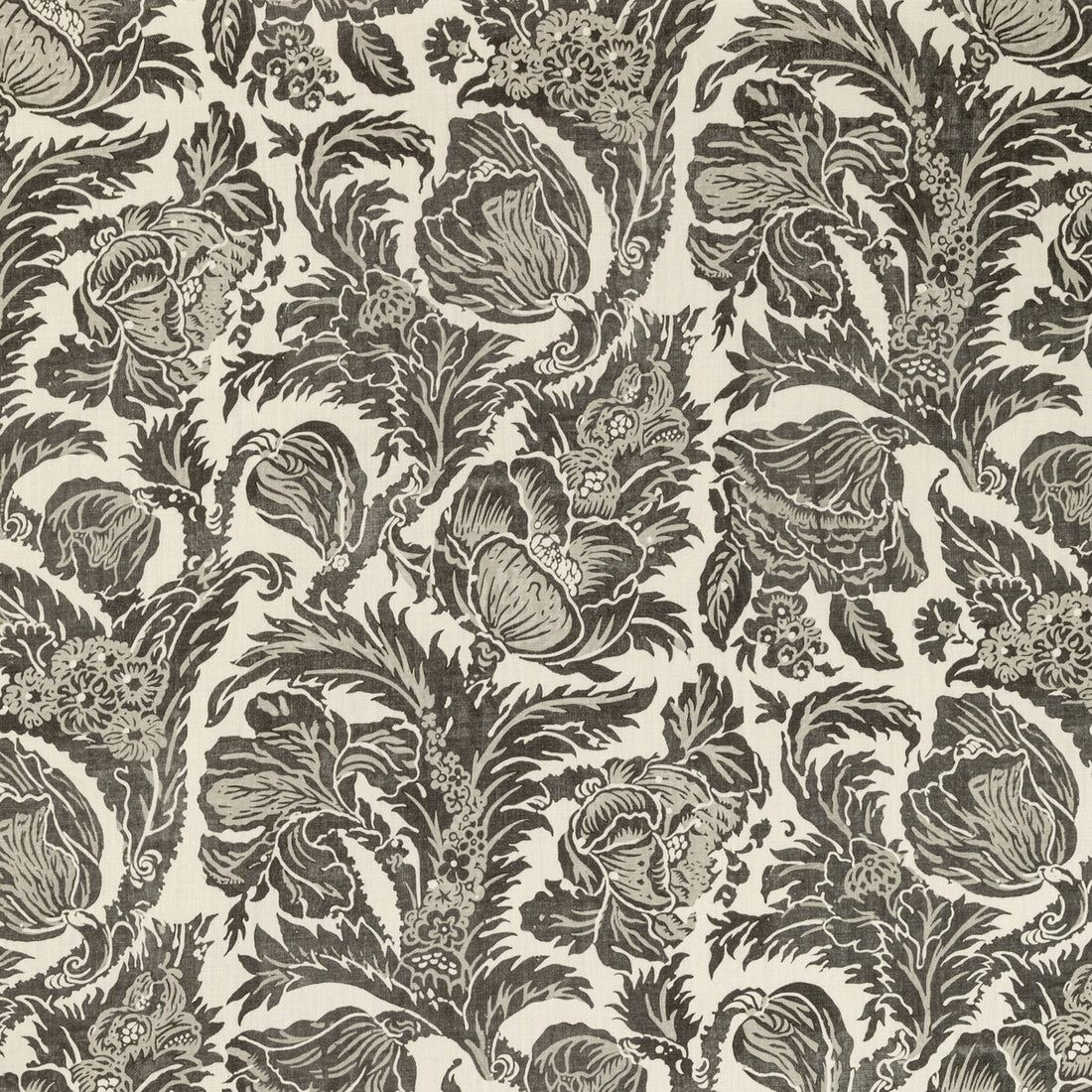 Marion Print fabric in smoke color - pattern 2020205.621.0 - by Lee Jofa in the Breckenridge collection