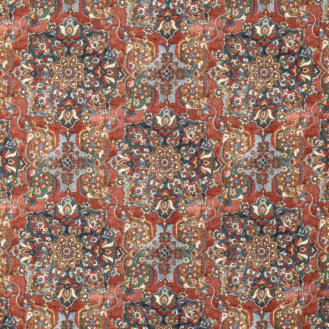 Granada Print fabric in ruby color - pattern 2020220.924.0 - by Lee Jofa in the Oscar De La Renta IV collection