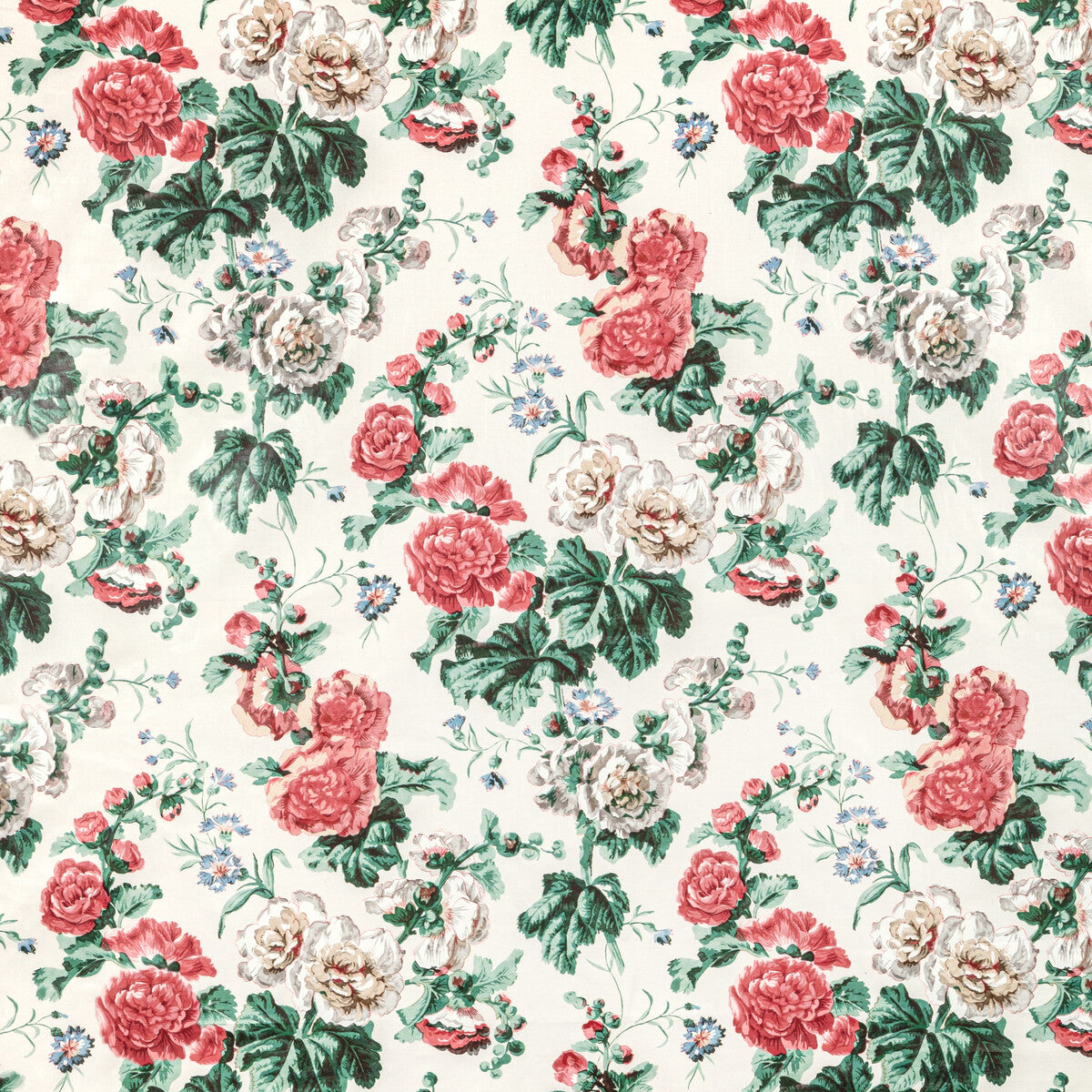 Upton Cotton fabric in ivory/pink color - pattern 2020221.73.0 - by Lee Jofa in the Oscar De La Renta IV collection