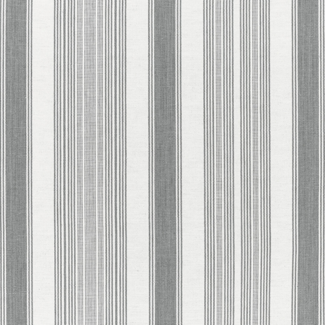 Tablada Stripe fabric in smoke color - pattern 2021102.1101.0 - by Lee Jofa in the Triana Weaves collection