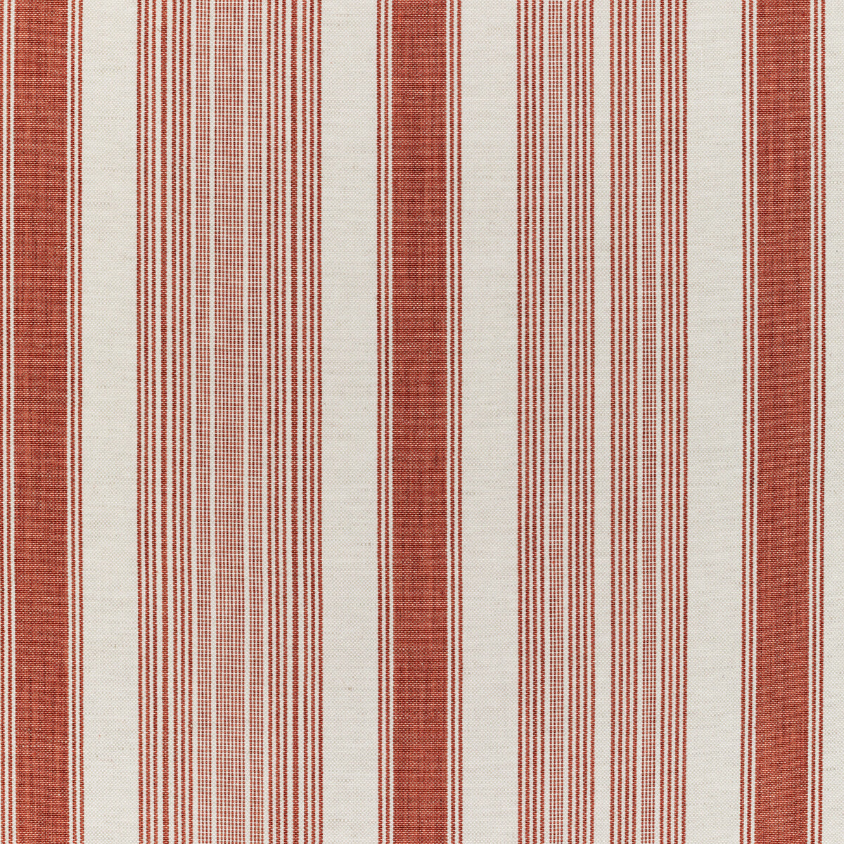 Tablada Stripe fabric in brick color - pattern 2021102.19.0 - by Lee Jofa in the Triana Weaves collection