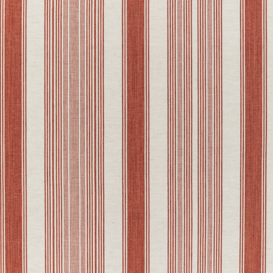 Tablada Stripe fabric in brick color - pattern 2021102.19.0 - by Lee Jofa in the Triana Weaves collection