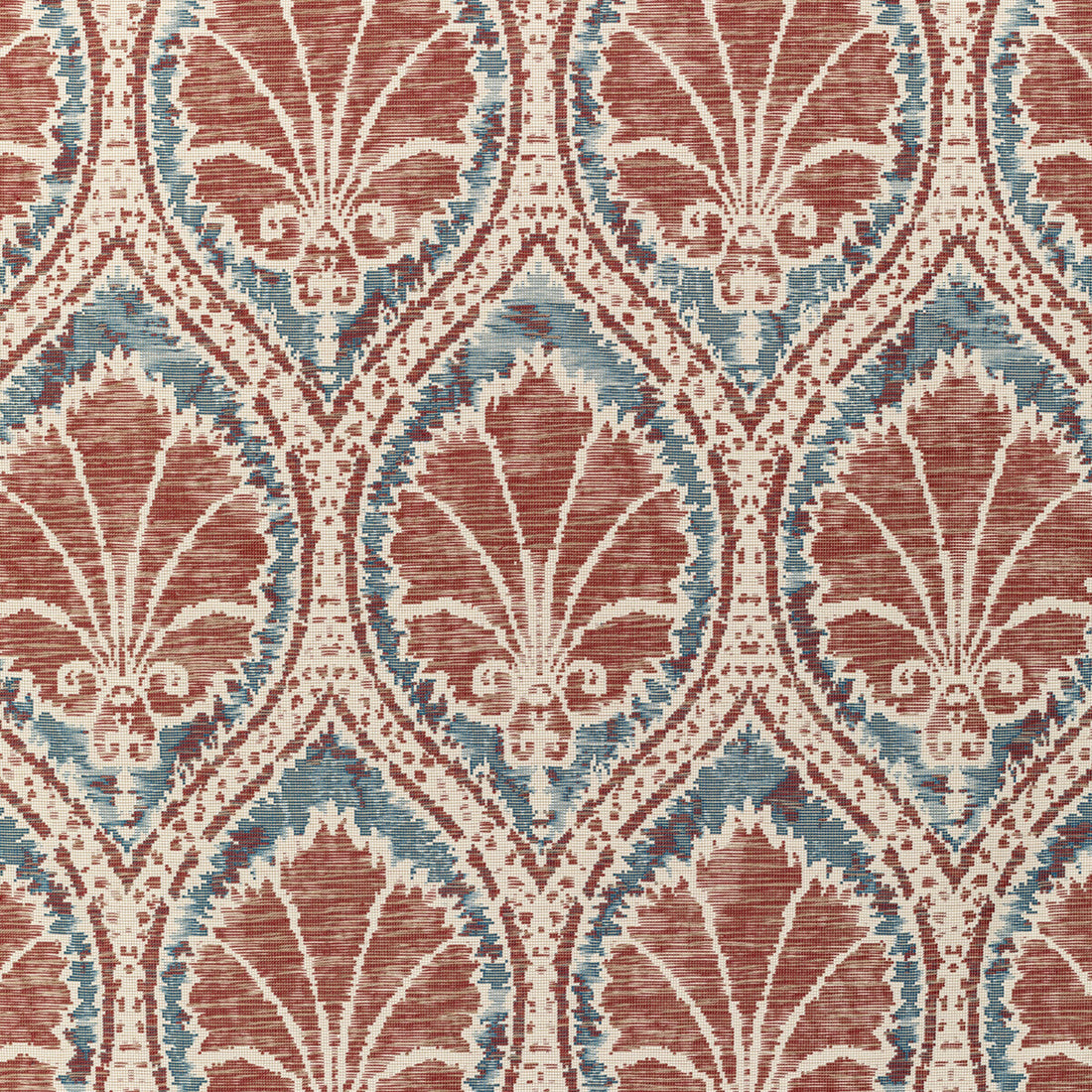 Seville Weave fabric in denim/brick color - pattern 2021108.524.0 - by Lee Jofa in the Triana Weaves collection